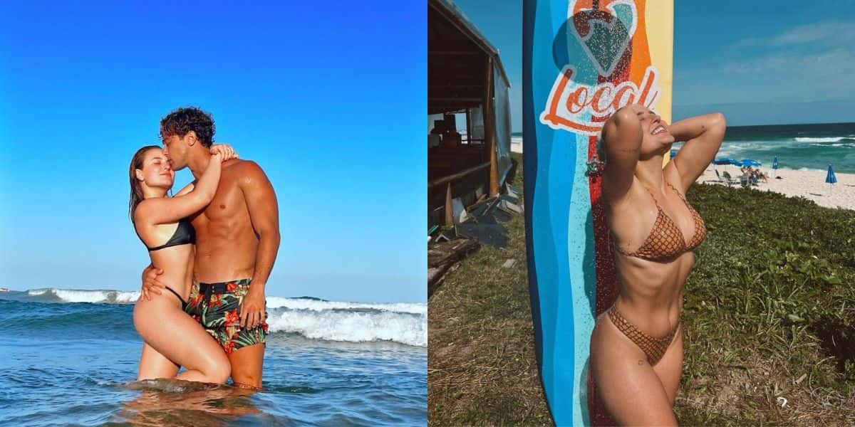 Larissa Manoela faz tatuagem com o namorado