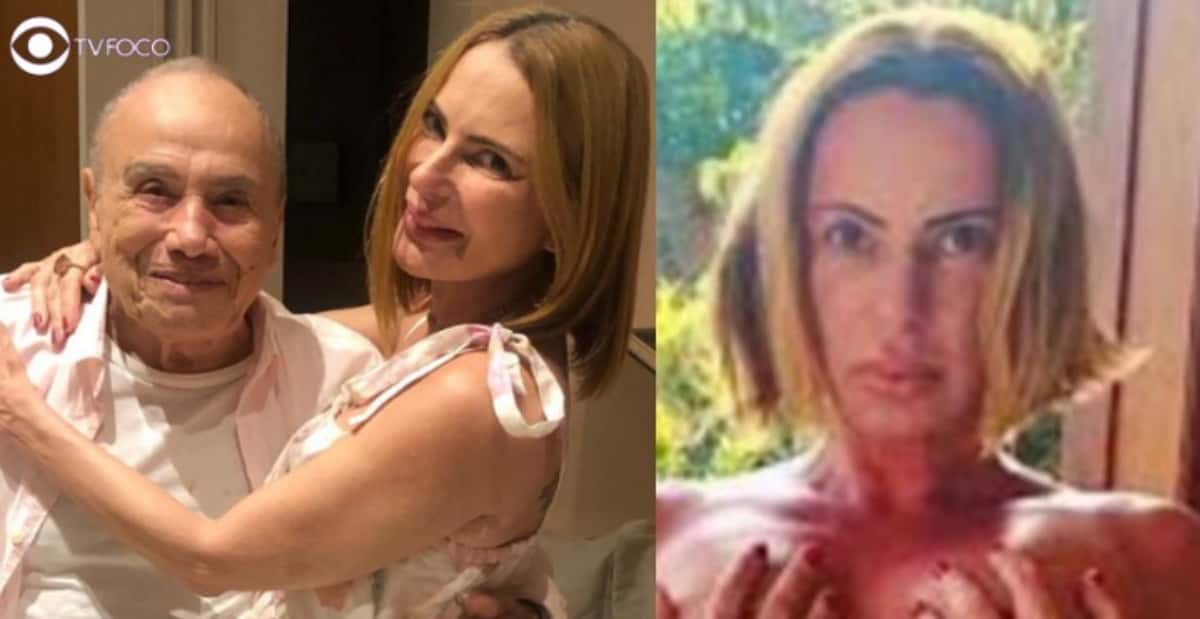 Esposa de Stênio Garcia, Mari Saade choca ao aparecer seminua e faz desabafo sobre câncer (Foto: Reprodução / Instagram / Montagem TV Foco)
