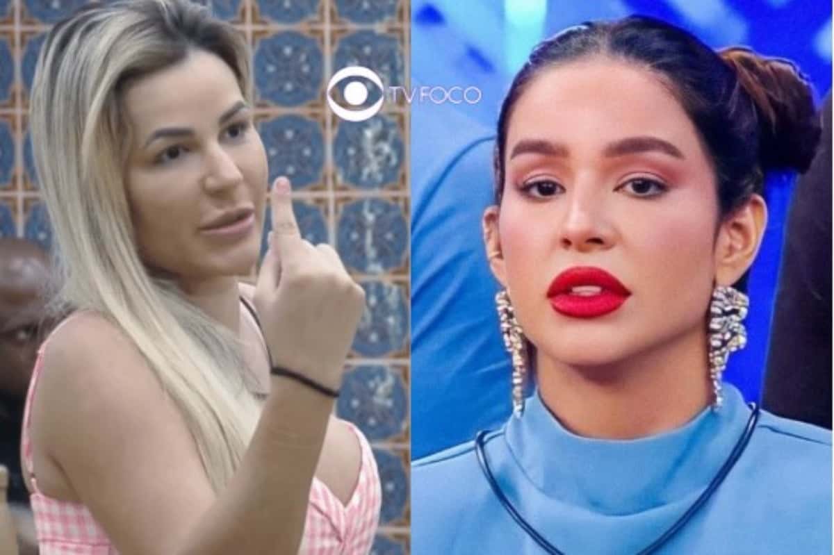 Deolane Bezerra e Kerline Cardoso; as duas são participantes de A Fazenda 14, na Record TV (Foto: Reprodução / PlayPlus)