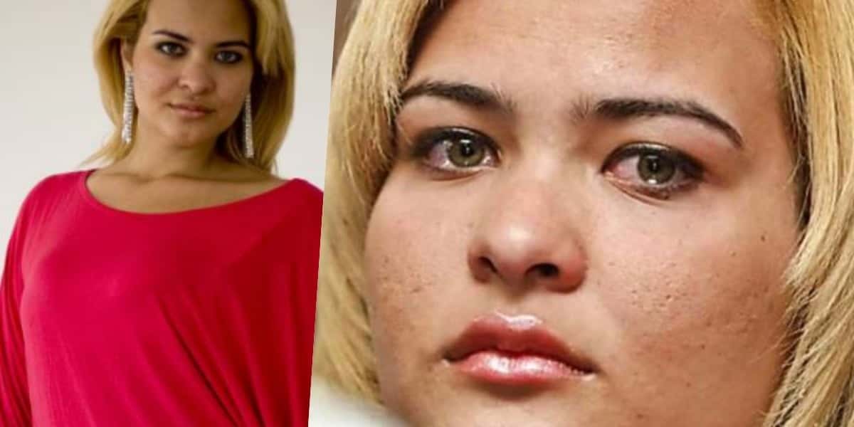 Geisy Arruda em 2009, quando viralizou com o vestido rosa curto (Reprodução)