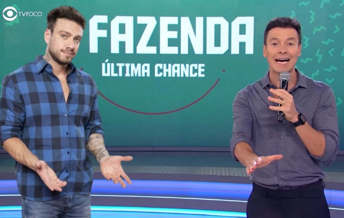 A Fazenda 14 - Vaza áudio do 'Hora do Faro' e peões acabam recebendo informações externas (Foto: Reprodução / Record TV / Montagem TV Foco)