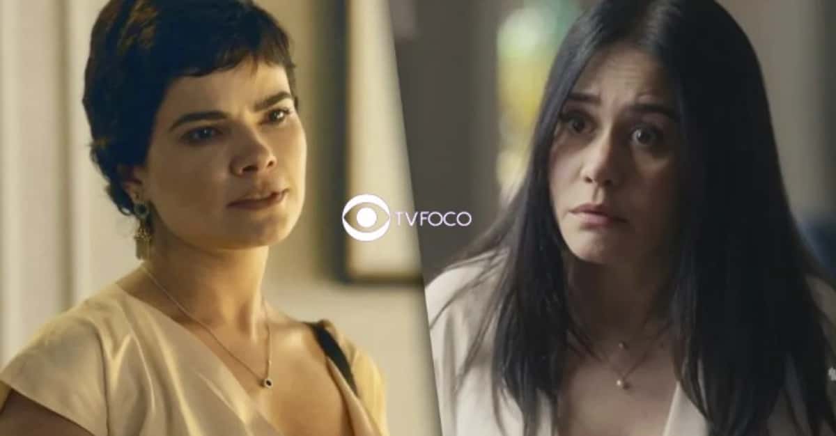 Travessia - Leonor (Vanessa Giácomo) aceita proposta de Moretti (Rodrigo Lombardi) e se vinga de Guida (Alessandra Negrini) (Foto: Reprodução / Globo / Montagem TV Foco)