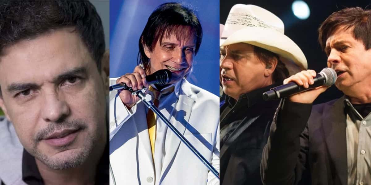 Zezé Di Camargo, Roberto Carlos e Chitãozinho e Xororó - Foto: Reprodução