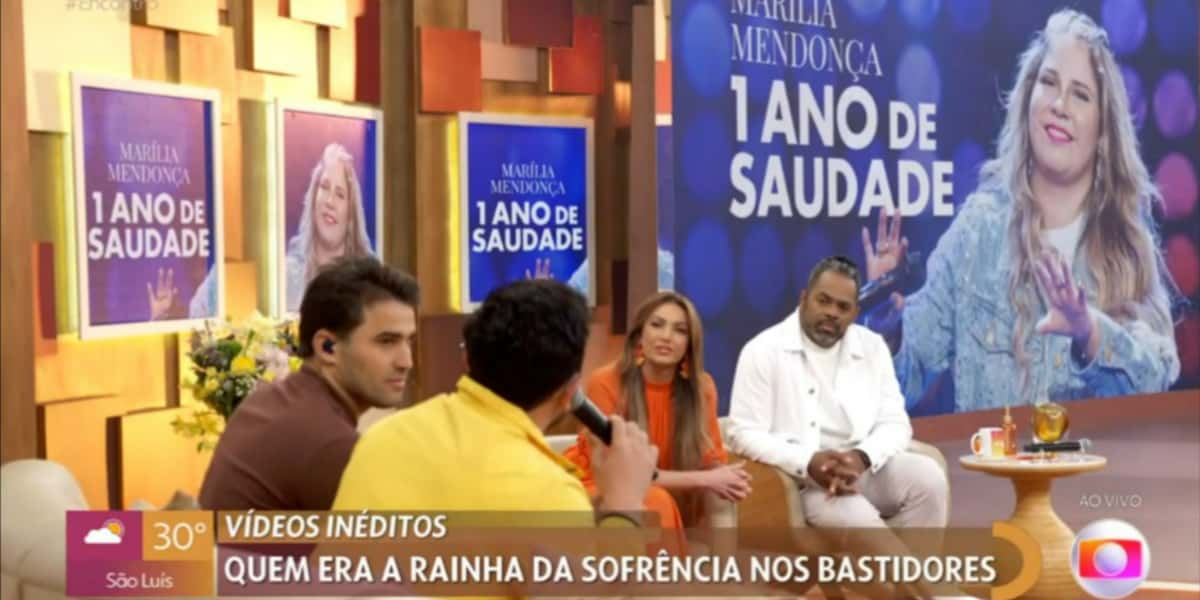 Declaração de Henrique Casttro no "Encontro" sobre Marília Mendonça foi polêmica (Foto: Reprodução/TV Globo)