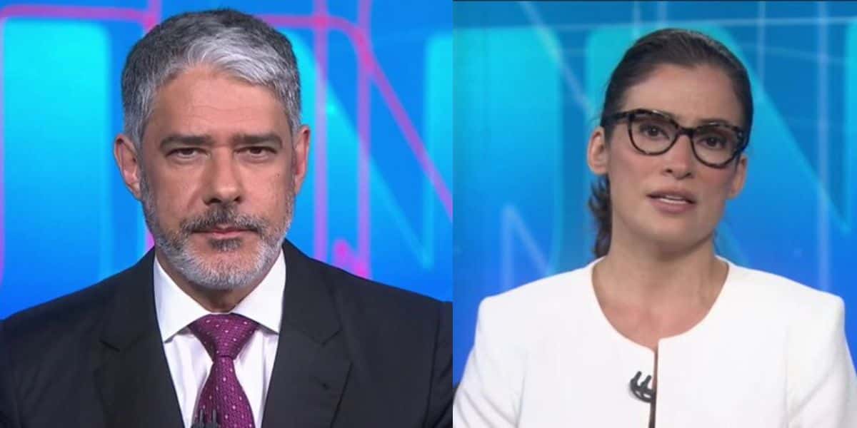 Bonner e Renata tiveram que engolir seco e anunciar no JN prisão de estrela idosa da casa: "É grave" - Reprodução