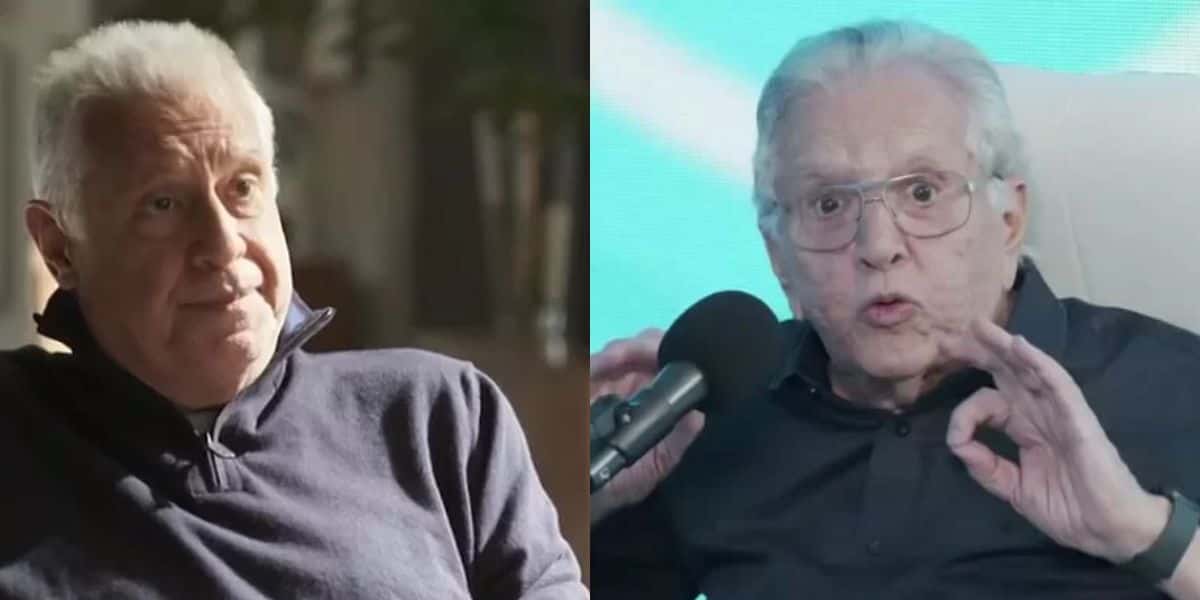Ao vivo em programa, Carlos Alberto é sincero sobre o que Antônio Fagundes faz: "É irritante" - Reprodução