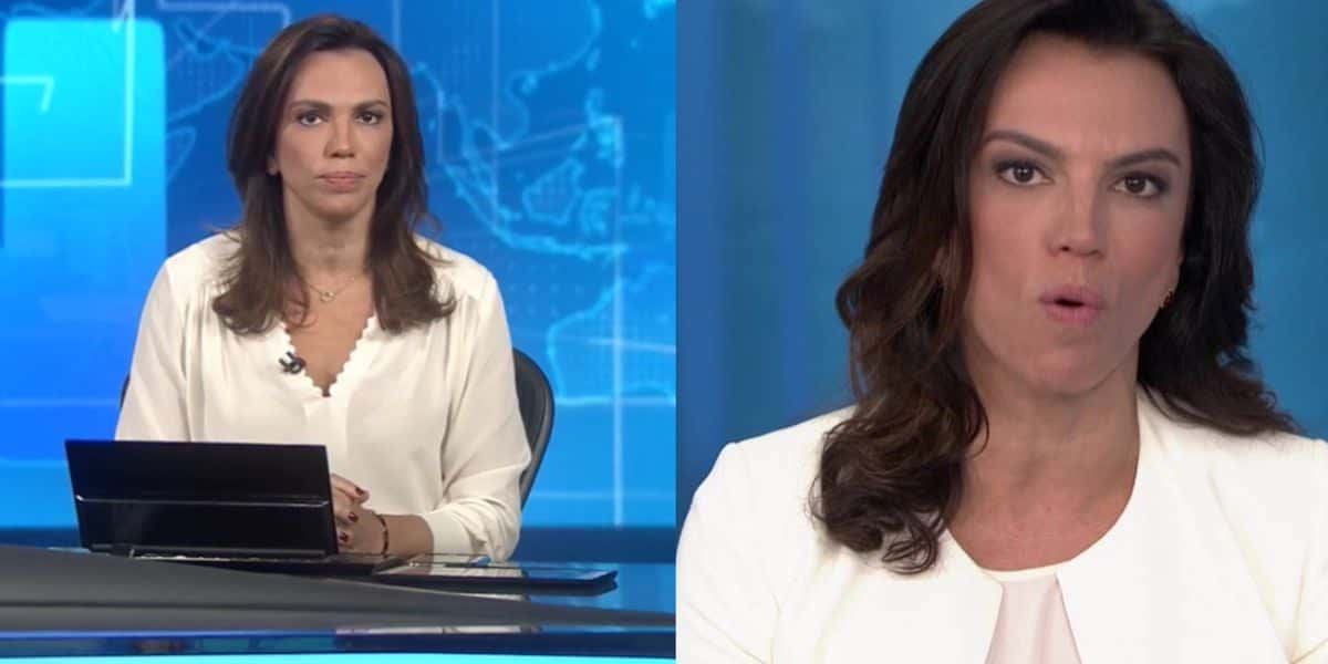 Coube à Ana Paula Araújo assumir o lugar de Renata e Bonner para dar notícia que devastou o Brasil - Foto Reprodução