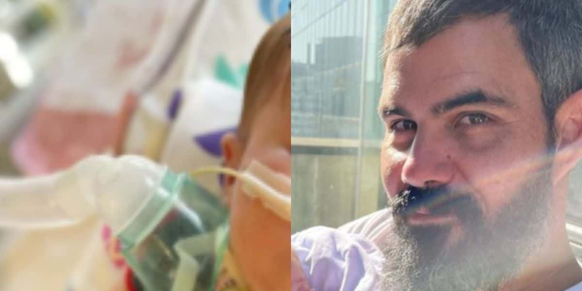 Filha de Juliano Cazarré surge em foto rara e sensível internada na UTI, e emociona o Brasil: "Guerreira" - Foto Reprodução
