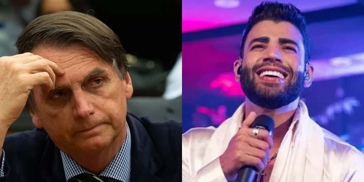 Gusttavo Lima transforma show em culto evangélico e 'incorpora' Bolsonaro em cima do palco: "Imitando" - Reprodução