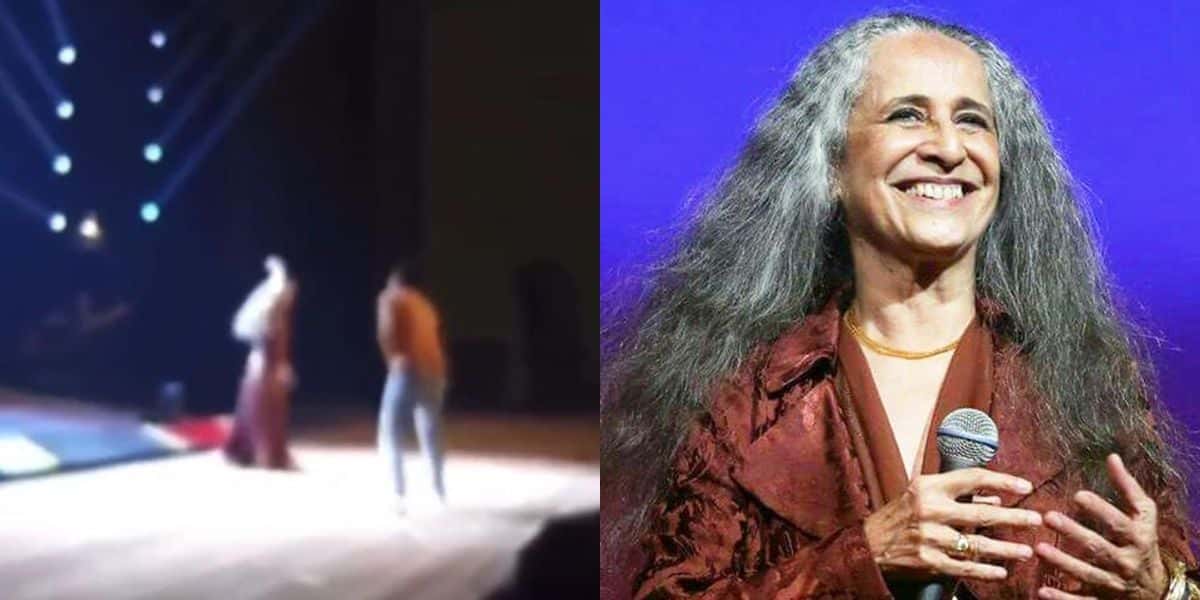Maria Bethânia expulsa jovem que invadiu o palco (Reprodução)