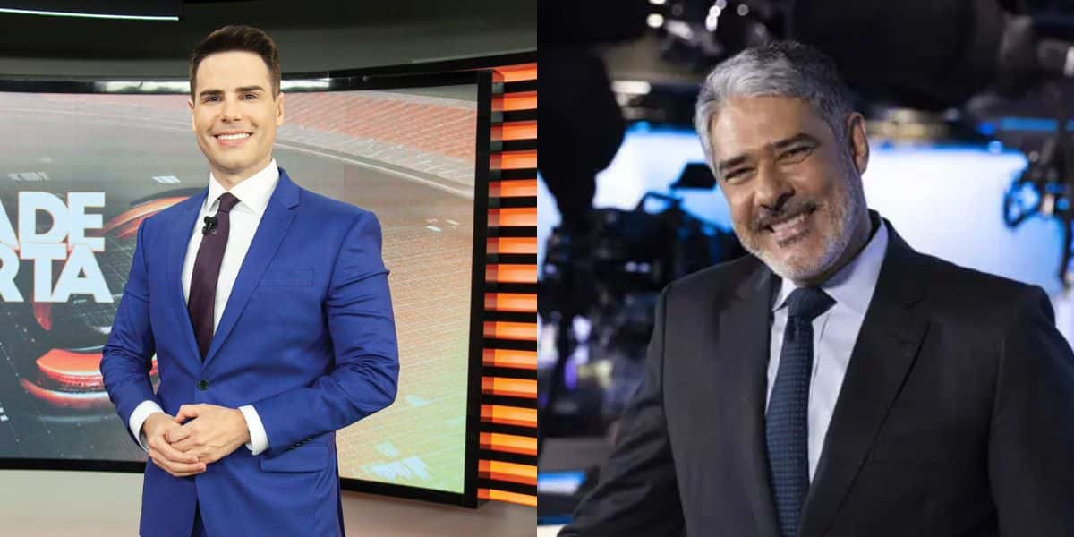 Luiz Bacci e William Bonner disputam para ver quem tem o maior salário (Reprodução)