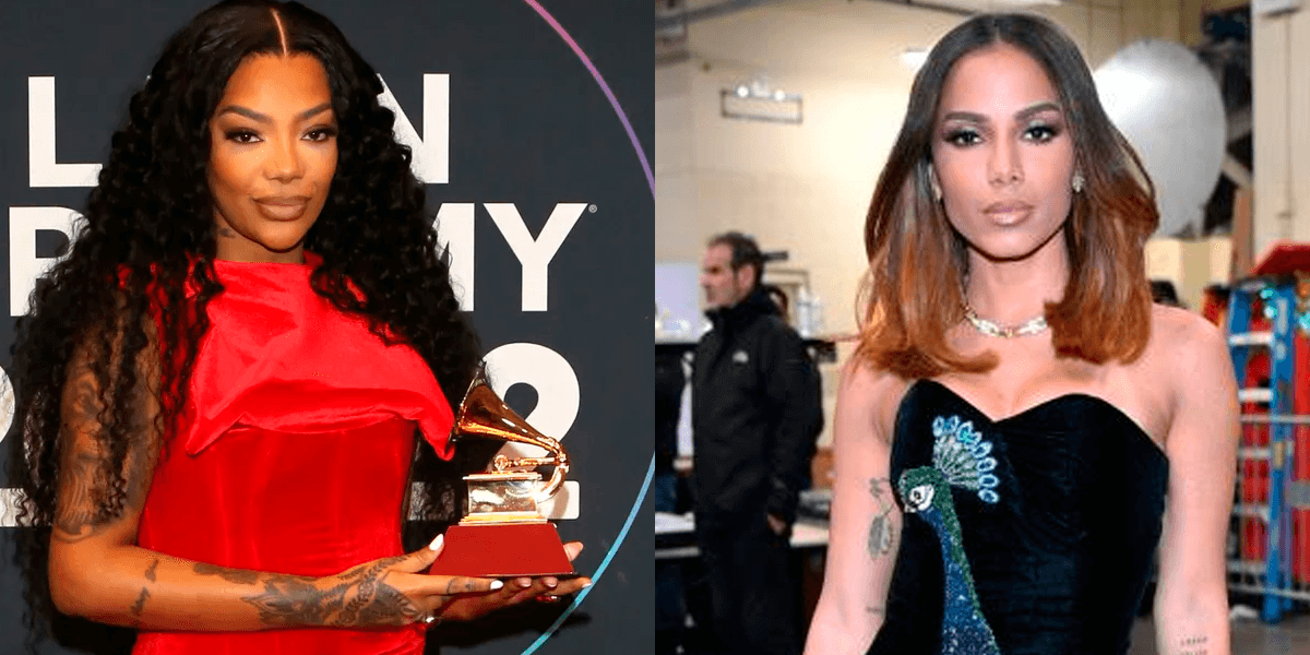 Cantoras Ludmilla e Anitta no Grammy Latino (Foto: Reprodução)