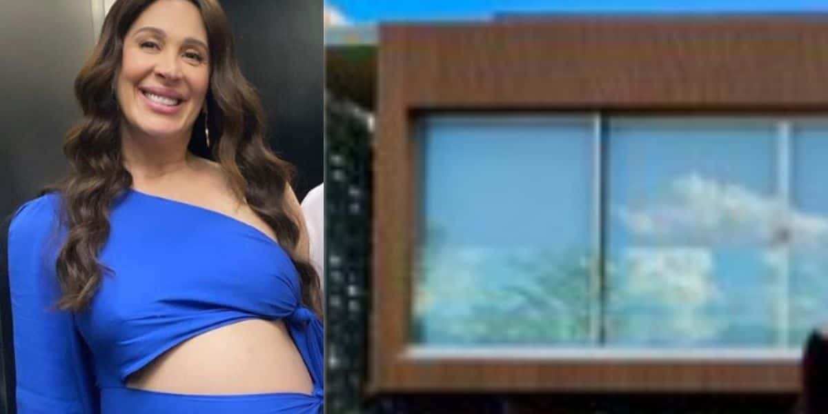 Grávida aos 55, Claudia Raia deixa vazar detalhes da sua mansão luxuosa com nova decoração de madeira (Foto: Reprodução)
