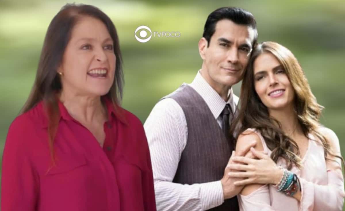Vencer o Desamor - Bárbara percebe clima entre Álvaro e Ariadna e expulsa o filho de casa, após flagra em escritório (Foto: Reprodução / Las Estrellas / Montagem TV Foco)