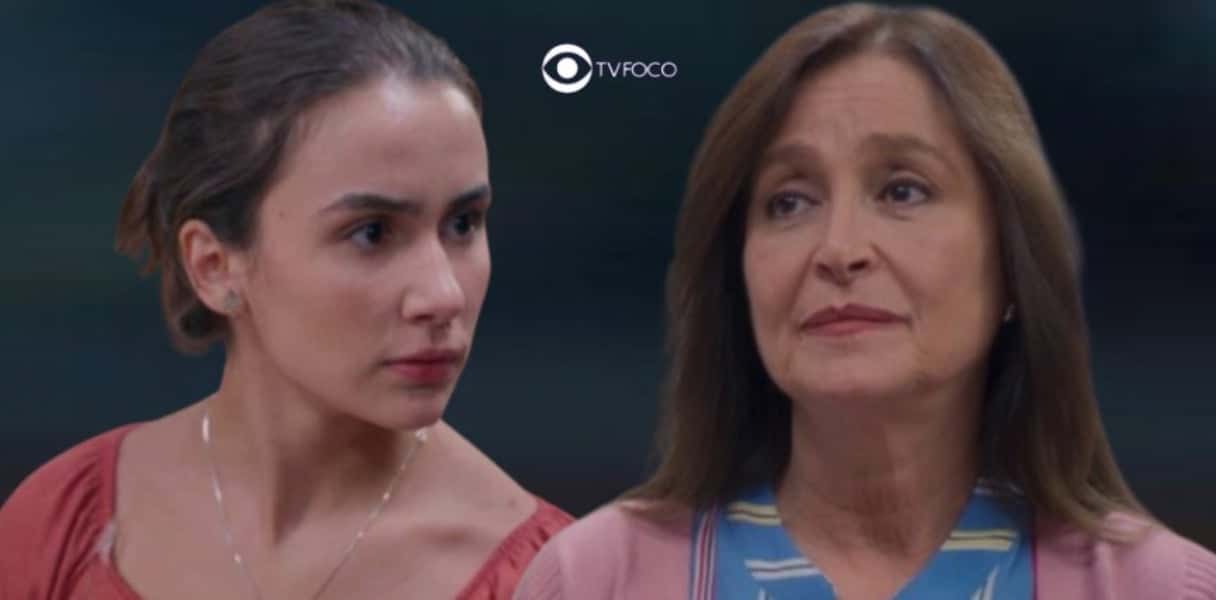 Dafne ganha o apoio de Bárbara após se mostrar machista e injusta com Ariadna e Gema em Vencer o Desamor (Foto: Reprodução / Las Estrellas / Montagem TV Foco)