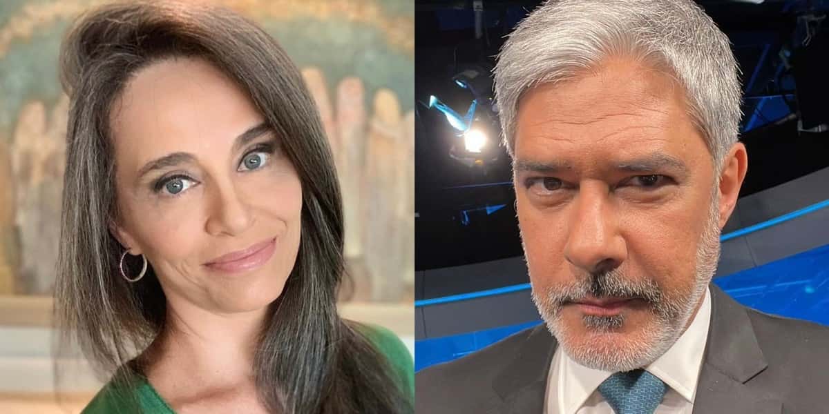 Carla Vilhena contou sobre trabalho com William Bonner (Foto: Montagem TV Foco)