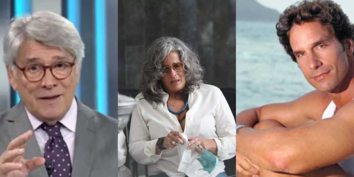 Sérgio Chapelin, Lúcia Veríssimo e Fasano - Foto: Reprodução