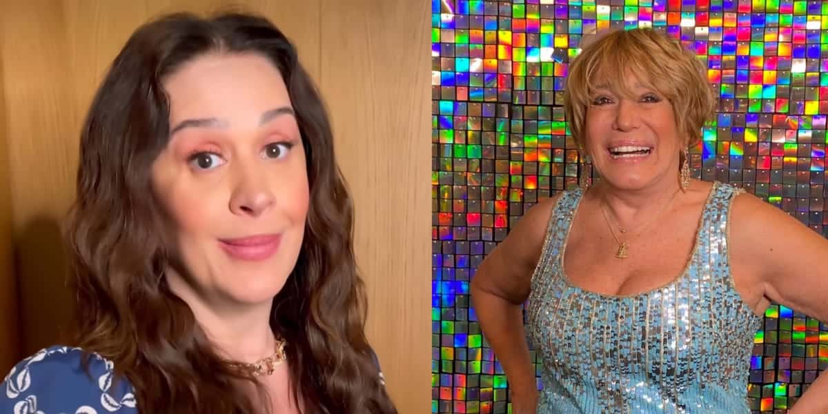 Claudia Raia mostra momento com Susana Vieira em camarim (Reprodução: montagem TV Foco)