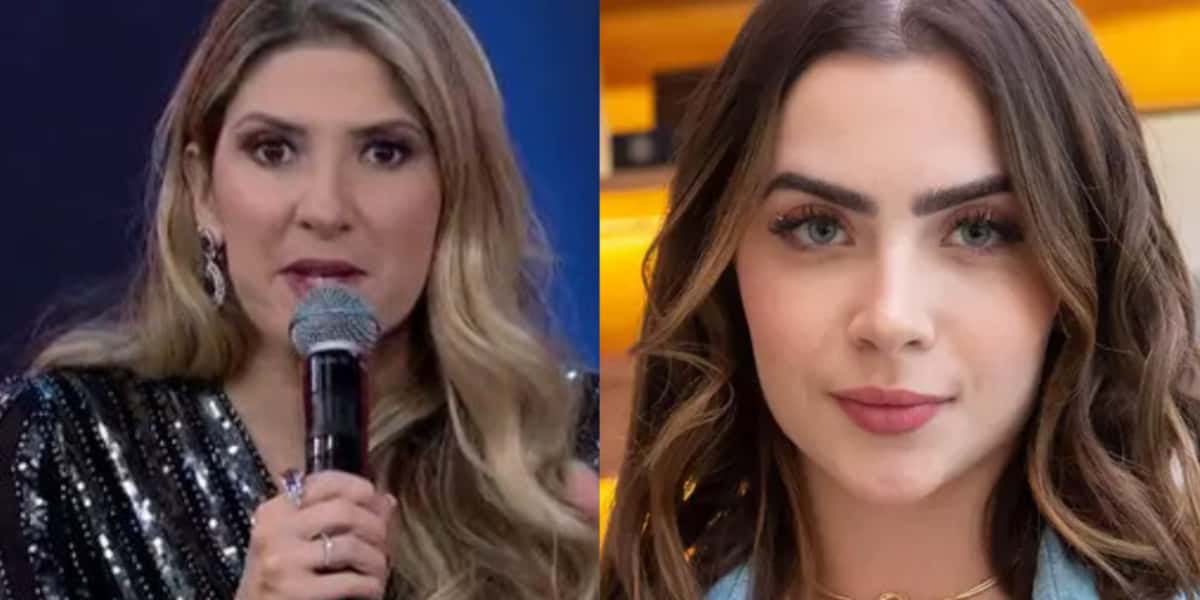 Dani Calabresa imitiu Jade Picon ao vivo na Globo e ironizou sotaque carioca da jovem atriz (Foto: Reprodução)