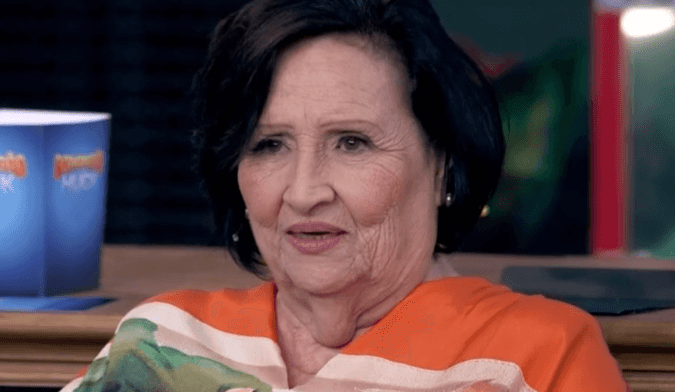 Dona Déa no 'Domingão' (Foto: Reprodução)