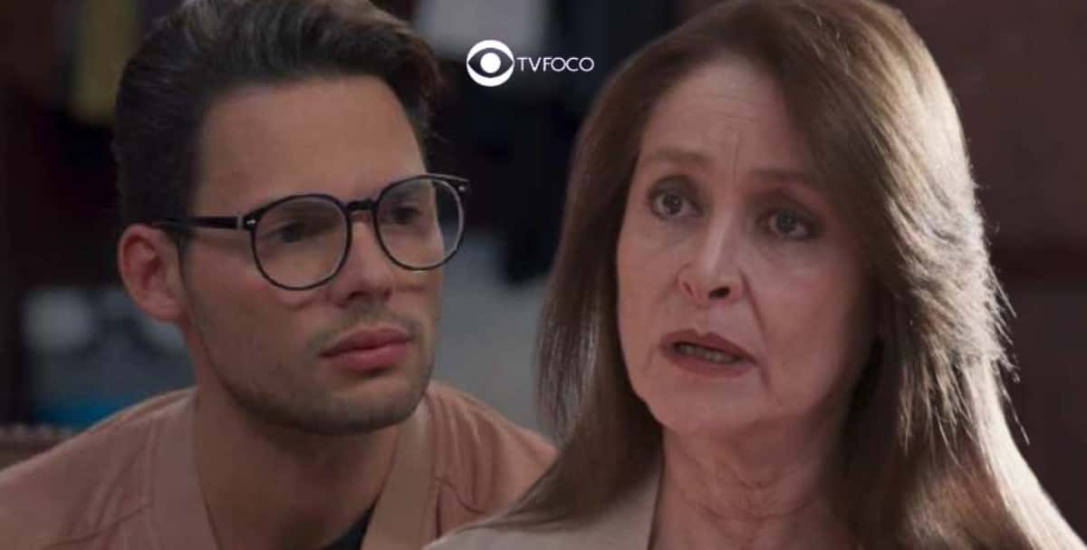 Vencer o Desamor - Gael enfrenta Bárbara, que fica em choque ao descobrir irmão gêmeo do filho: "Você me comprou?" (Foto: Reprodução / Las Estrellas / Montagem TV Foco)