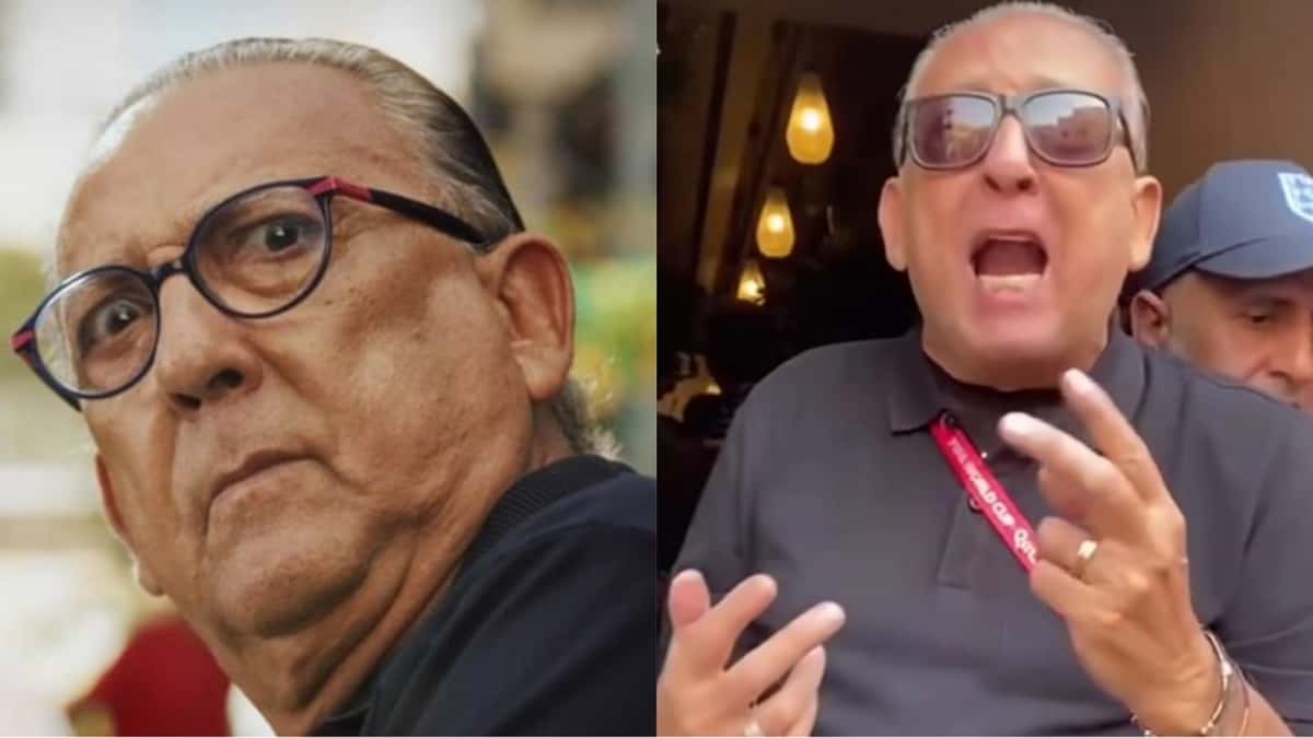 Galvão Bueno se irrita com pegadinha e esposa filma (Reprodução/ Instagram)