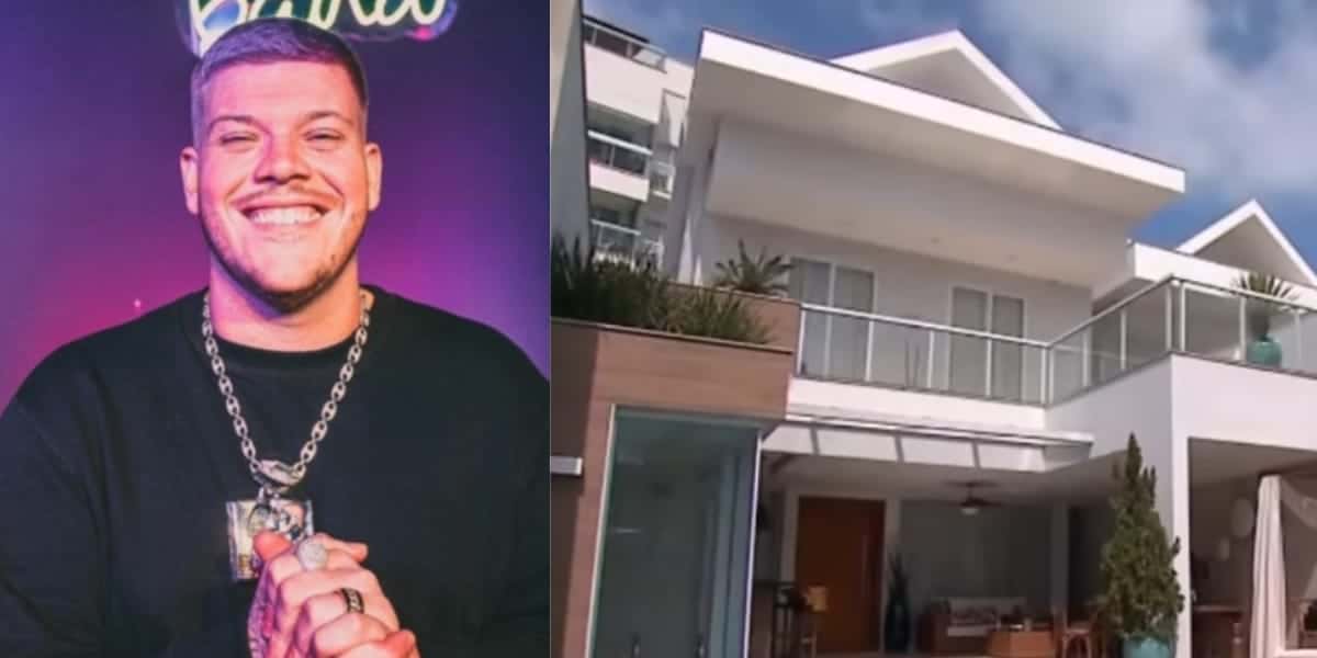 A mansão absurda do cantor Ferrugem é de cair o queixo (Reprodução: Montagem TV Foco)