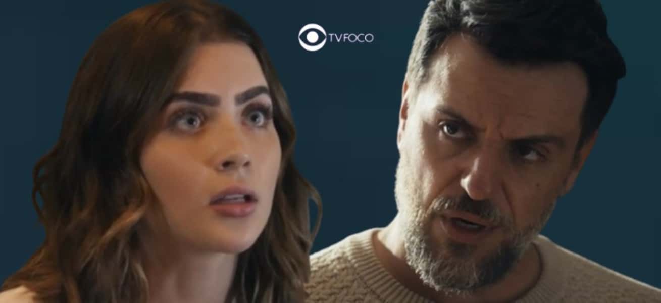 Travessia - Moretti (Rodrigo Lombardi) fica cara a cara com Chiara (Jade Picon) e sente forte conexão: "Minha filha" (Foto: Reprodução / Globo / Montagem TV Foco)