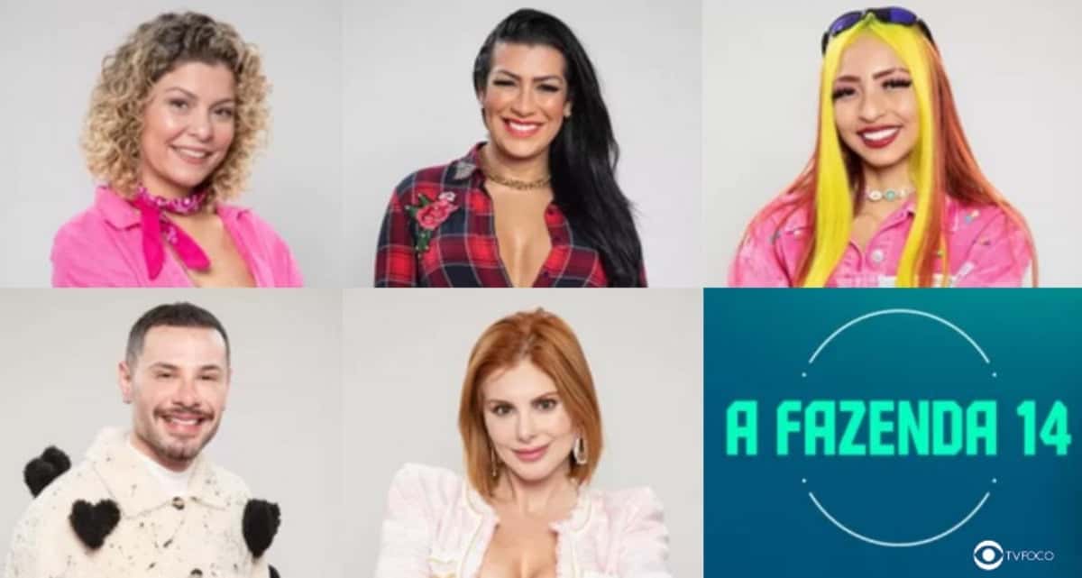 Enquete A Fazenda 14: Babi, Moranguinho, Ruivinha, Alex e Deborah estão na roça; vote em quem você quer que fique (Foto: Reprodução / PlayPlus / Montagem TV Foco)