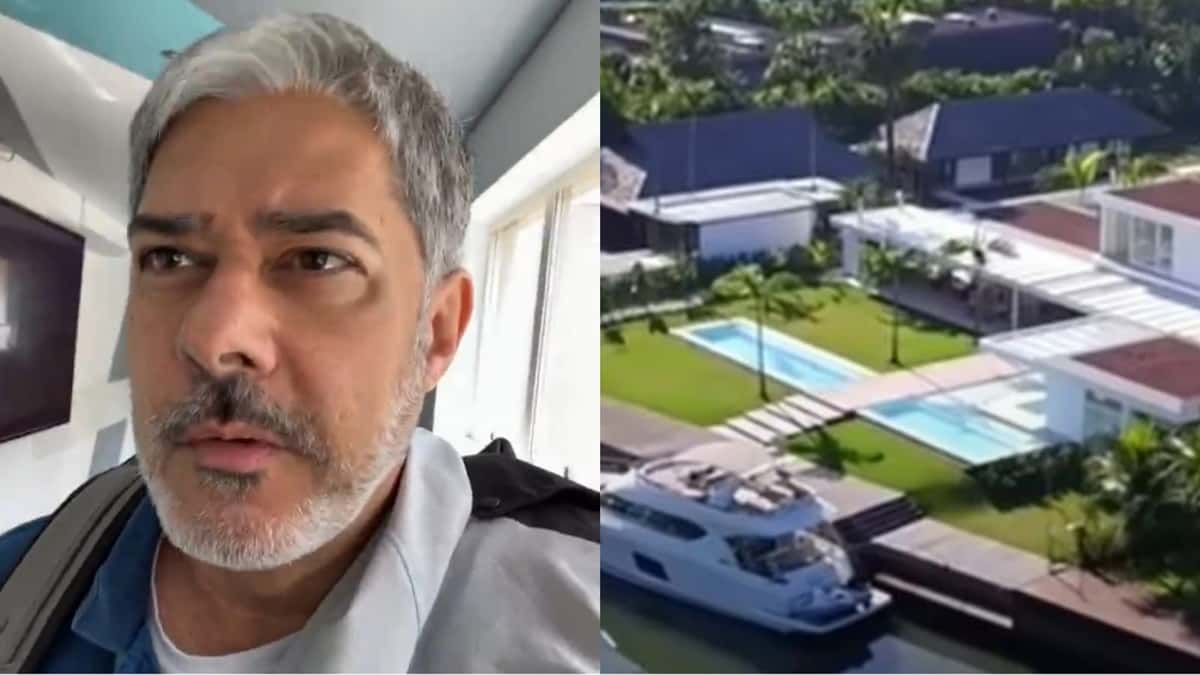 William Bonner leva vida confortável em condomínio de luxo (Reprodução/ Montagem)