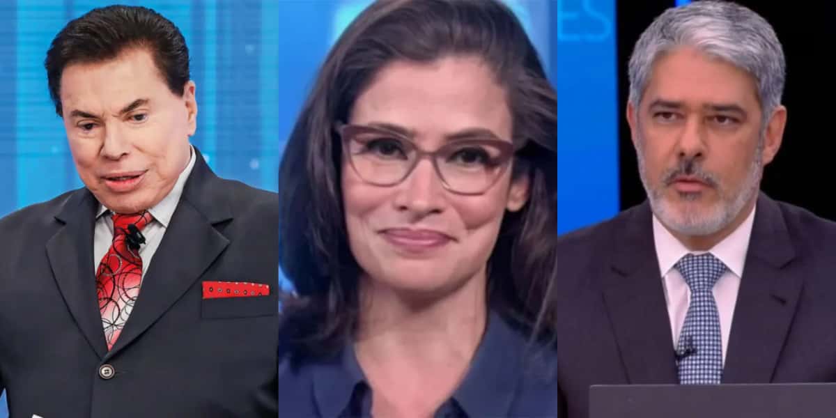 Silvio Santos, Renata Vasconcellos e William Bonner são destaques do TV Foco (Foto: Reprodução)