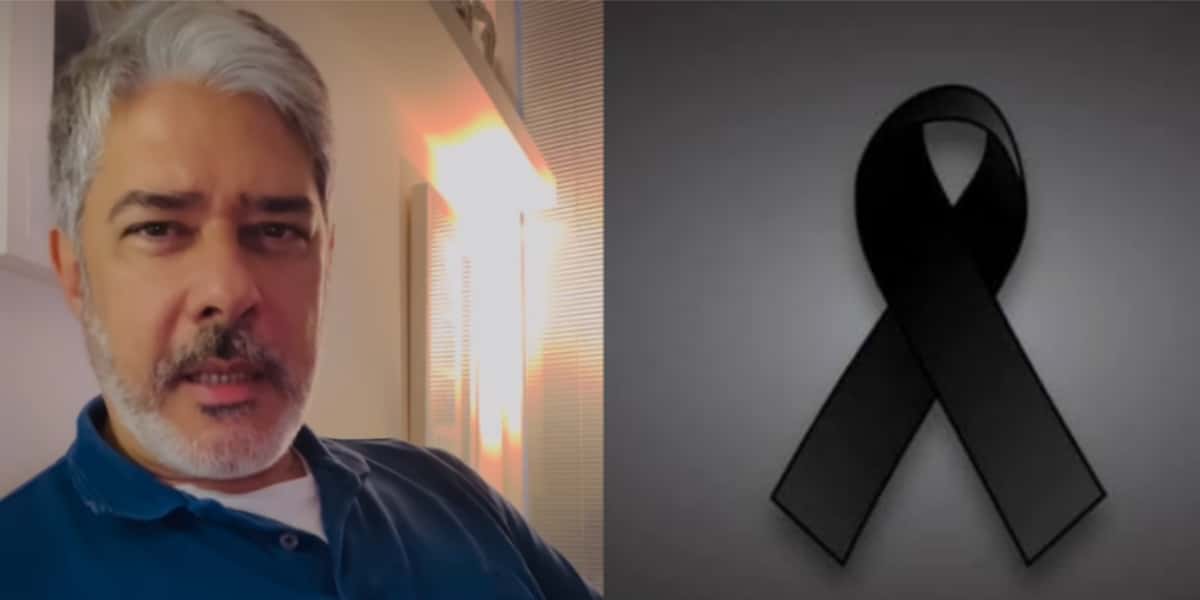 William Bonner lamenta morte de pessoa amada (Reprodução: Montagem TV Foco)