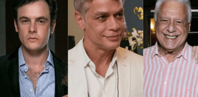 Sérgio Guizé, Fábio Assunção e Antônio Fagundes (Foto Montagem/TV Foco)