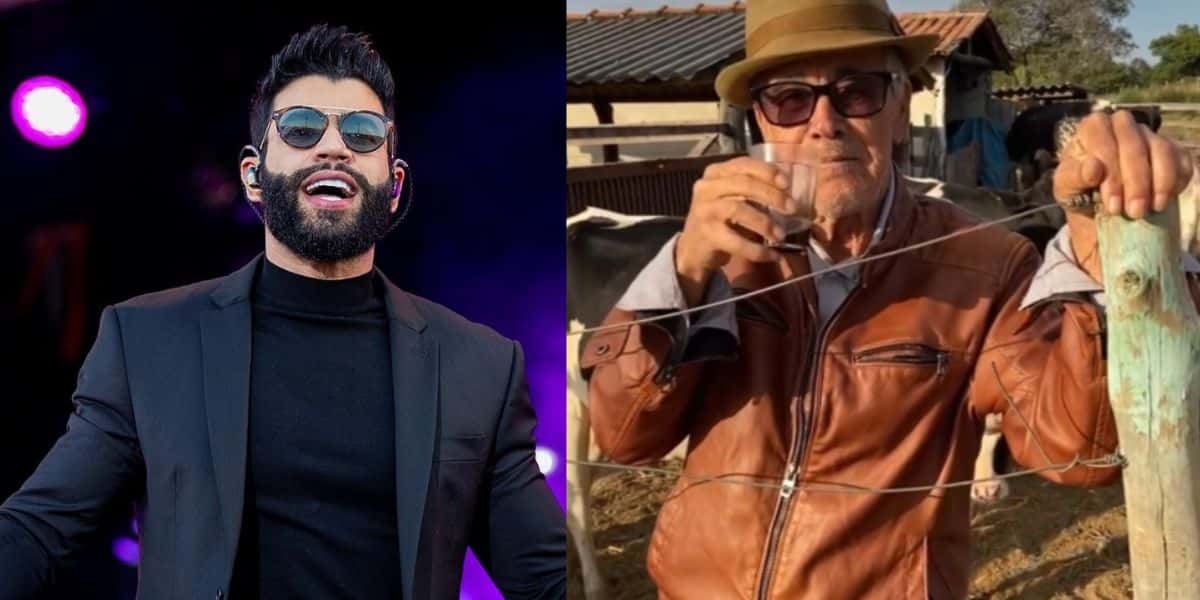 Alcino Lima, pai do cantor Gusttavo Lima, leva vida humilde e simples no campo, longe dos holofotes em que vive o seu filho - Foto Reprodução