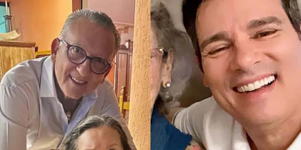 Galvão Bueno e Celso Portiolli têm suas mães com quase 100 anos e aparência jovial delas é chocante - Foto Reprodução