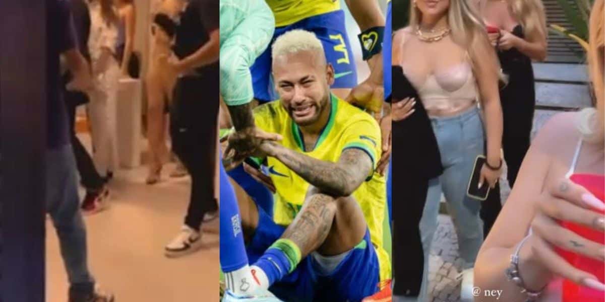 Eliminado da Copa, Neymar Jr. afunda as mágoas promovendo festinha sigilosa em mansão com mulheres e famosos - Foto Reprodução