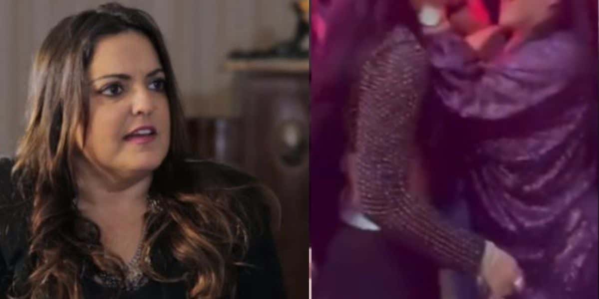 Fabiola Reipert divulga vídeo de famosa em barraco, com gritaria, puxão e mãe aos gritos em desespero - Foto Reprodução