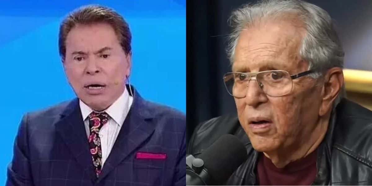 Silvio Santos e Carlos Alberto de Nóbrega - Foto Reprodução