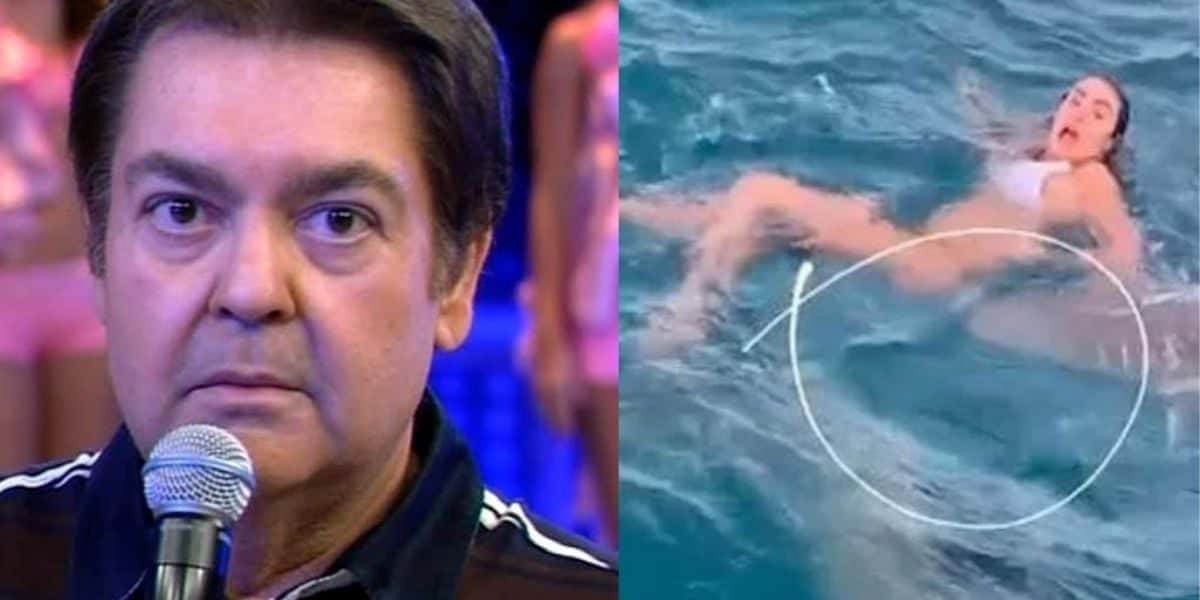 Bailarina do Faustão foi atacada por tubarão e vídeo angustiante foi divulgado - Foto Reprodução
