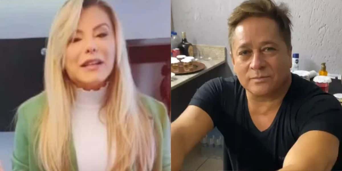 Poliana Rocha, mulher de Leonardo, surtou com mulher em camarim do cantor e boca de batom: "Peguei ela" - Foto Reprodução