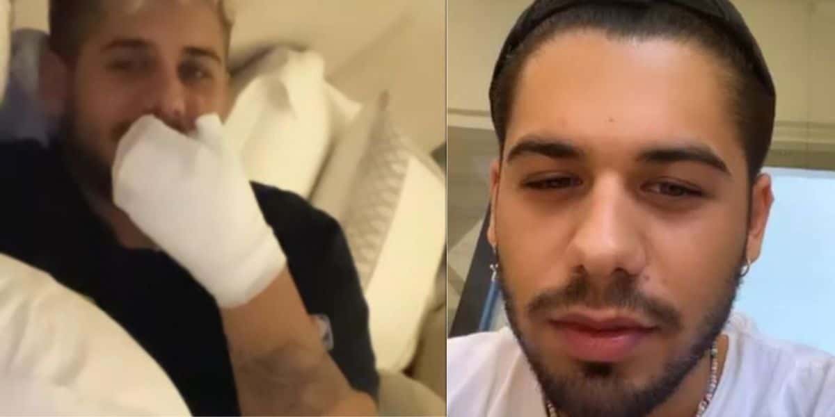 Zé Felipe sofre acidente no natal, é levado para hospital e leva pontos: "Rasgado" - Foto Reprodução