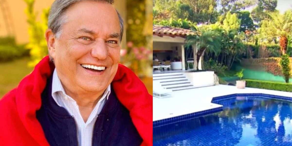 Quadra, lago e piscina enorme: A mansão de 3 mil metros quadrados onde mora Ronnie Von - Foto Reprodução