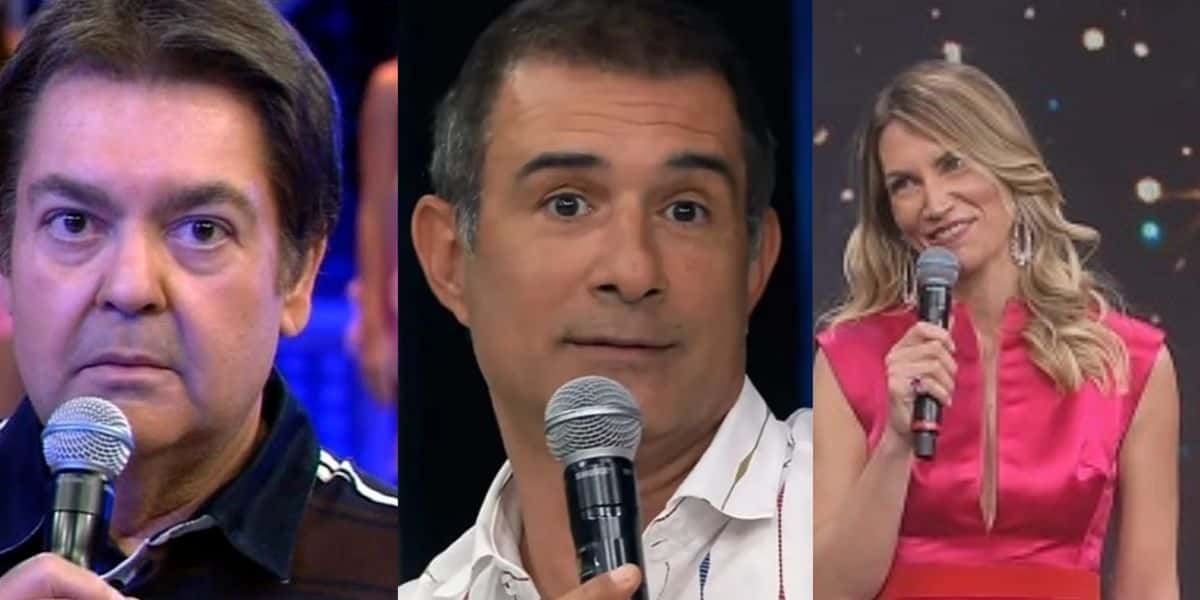 Anne Lottermann surpreende Faustão e sugere que Marcos Pasquim tire a roupa no estúdio: "Super à vontade" - Foto Reprodução