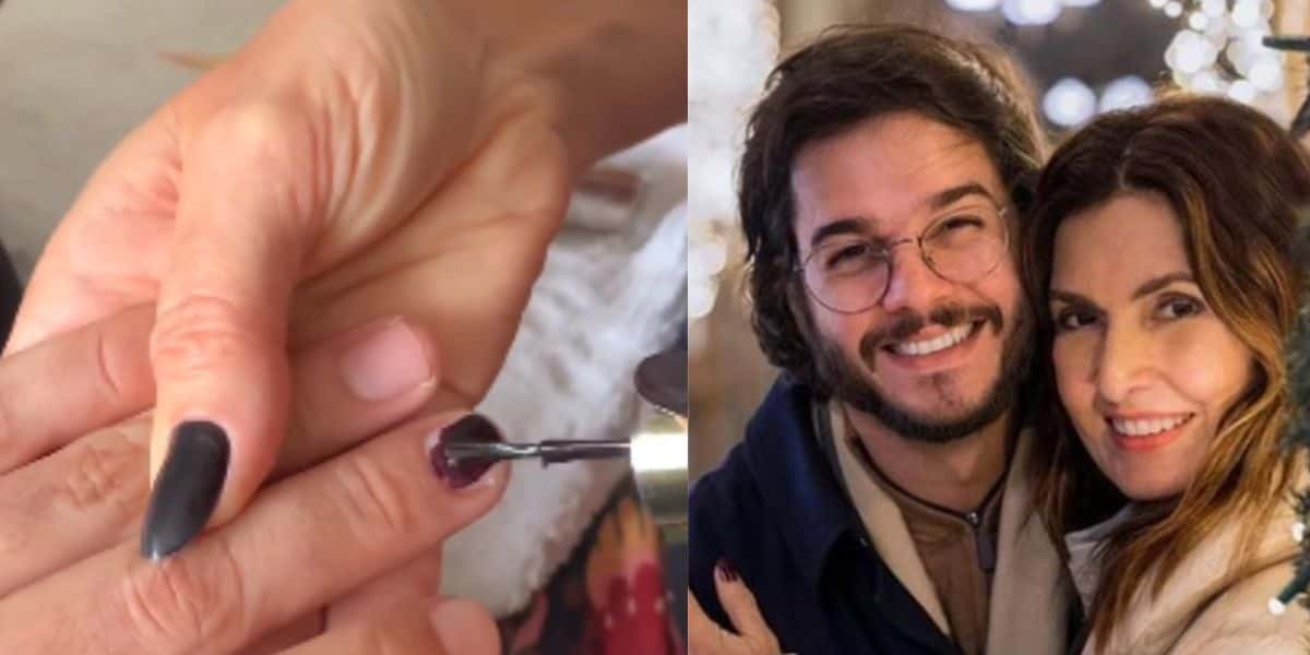 Namorado de Fátima Bernardes surge com unha pintada e assume nova situação: "Casal é assim" - Foto Reprodução