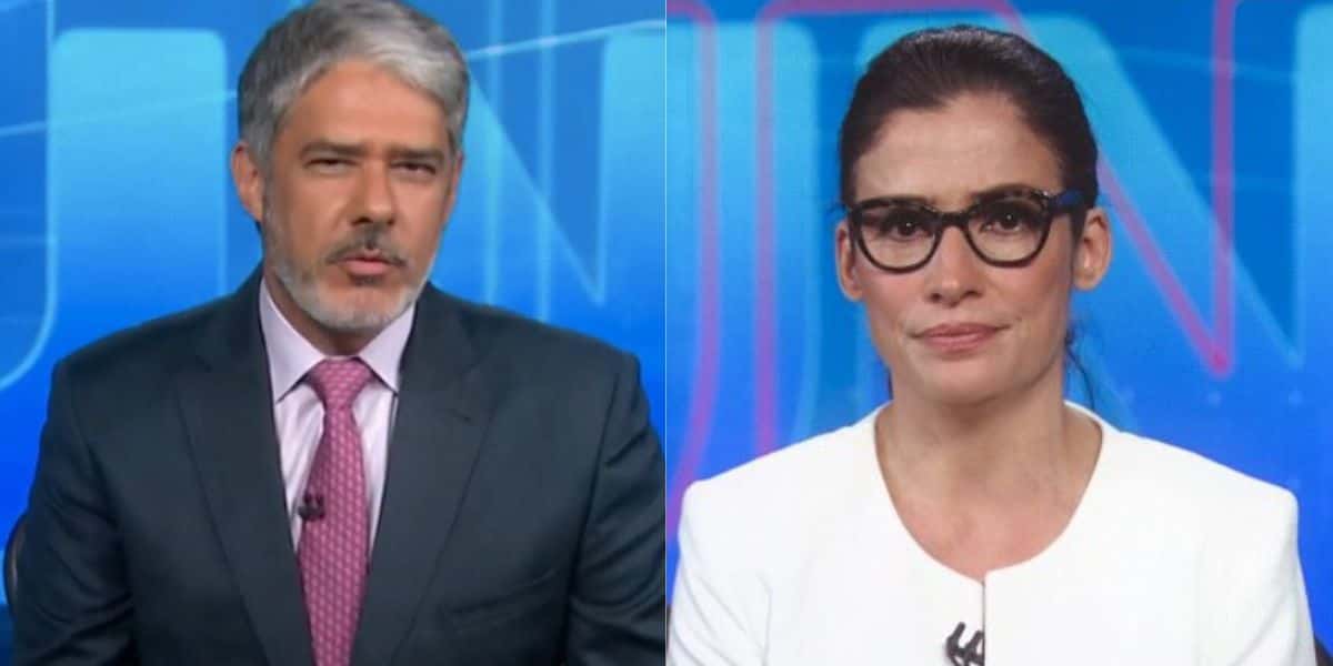 William Bonner e Renata Vasconcellos acabam com a paz no JN e anunciam triste notícia ao Brasil - Foto Reprodução