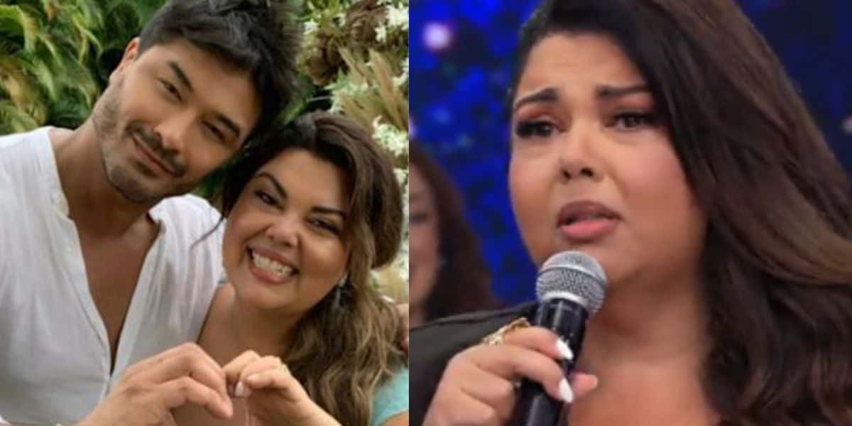 Fabiana Karla vê marido expor intimidade com ela na Band, fecha a cara e se constrange: "Eu não acredito" - Foto Reprodução