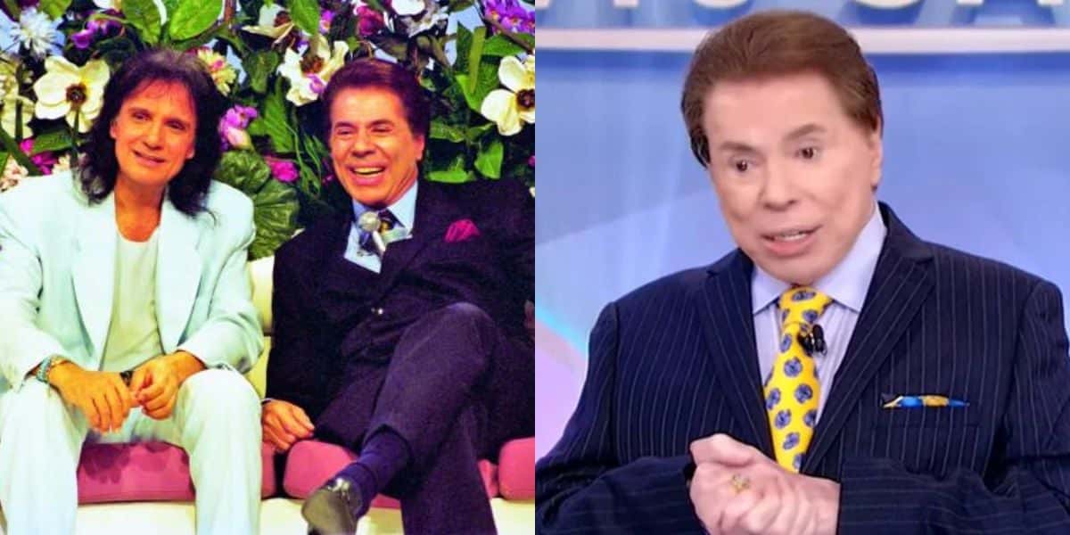 O que Silvio Santos disse sobre a aparência de Roberto Carlos chocou (Reprodução)
