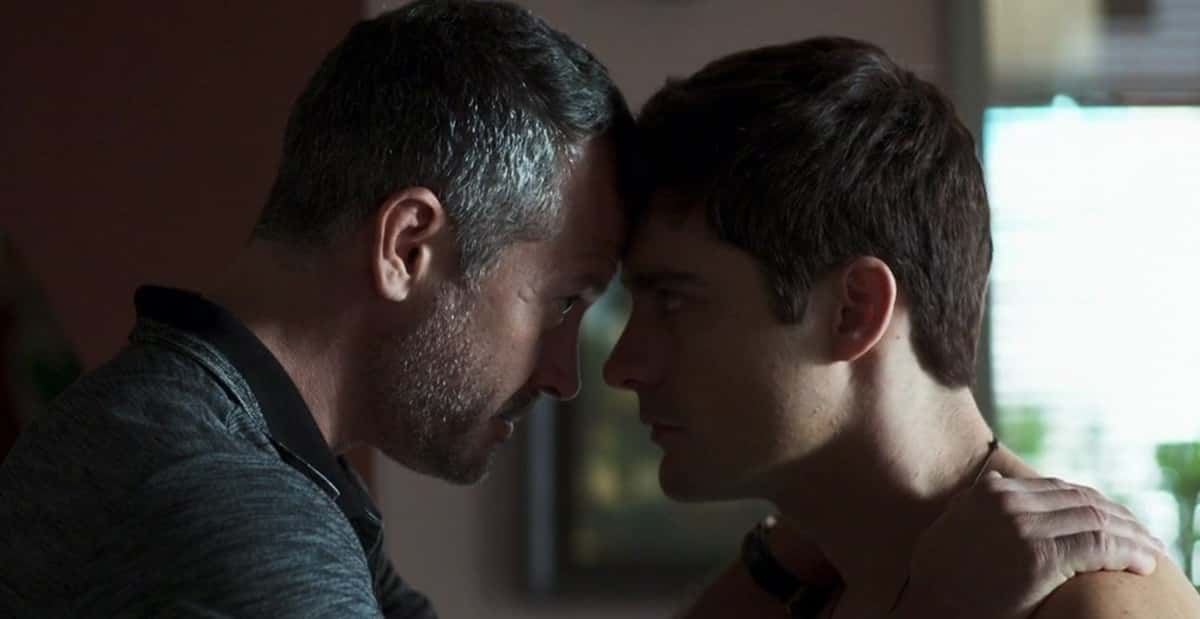 Dan Stulbach e Guilherme Leicam em cena de A Dona do Pedaço (Reprodução/ Globo)