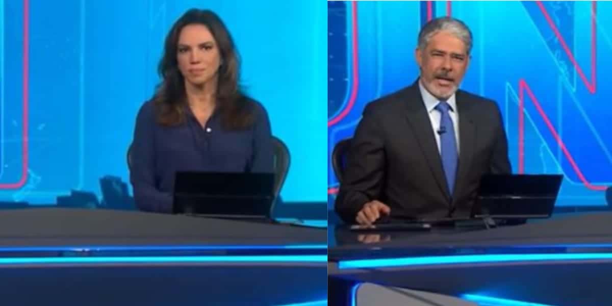 Ana Paula Araújo e William Bonner (Reprodução: Globo)
