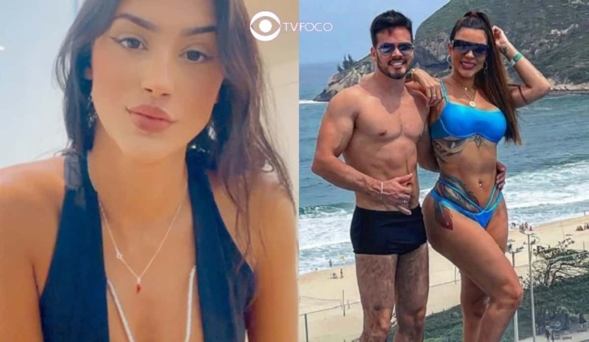 Guerra sem fim: Bia alfineta Jenny Miranda e faz insinuações sobre sexualidade do noivo da mãe, o médico Fábio Gontijo (Foto: Reprodução / Instagram / Montagem TV Foco)